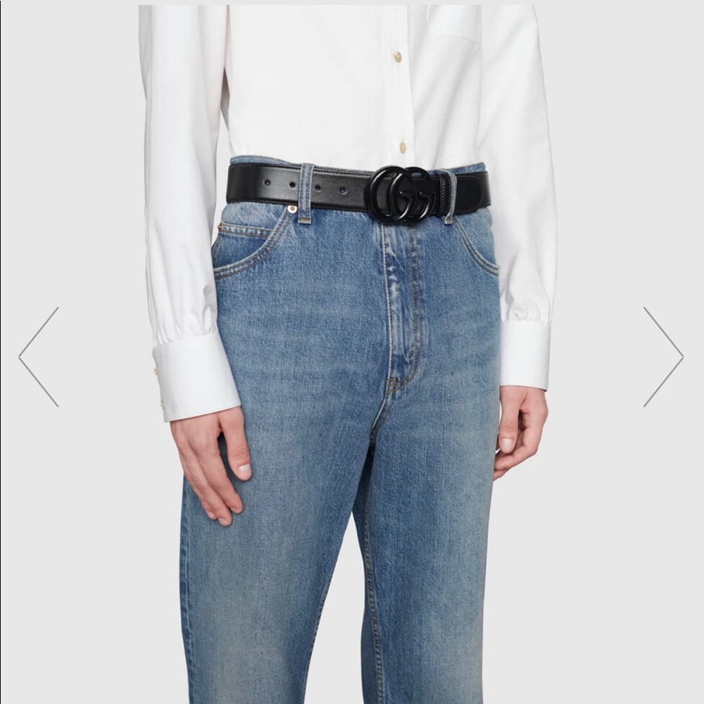 New Season Gucci Women’s Wide Leather Belt size 85